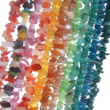 Natural Gemstone Chip Beads Collection - Multi-Colored