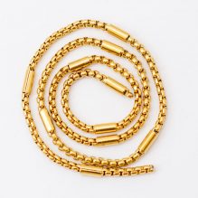 Box Chain With Column Beads