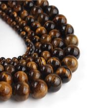 Yellow Tiger Eye Round Beads