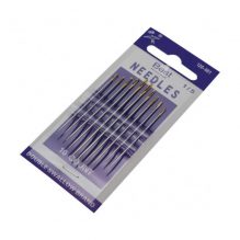 10Pcs Big Eye Sewing Needle with Gold Tail