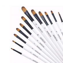 12Pcs Artist Brush for Acrylic Oil Watercolor Gouache Artist
