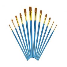 12Pcs Flat Chinese Paint Brush