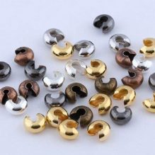 Half Round Open Crimp Beads Covers