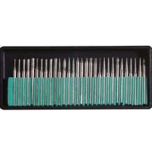 30Pcs Set Diamond Point Burr Bits Drill Head Dremel Accessories