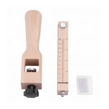 Wood Adjustable Strip and Strap Cutter Craft Tool with Blade