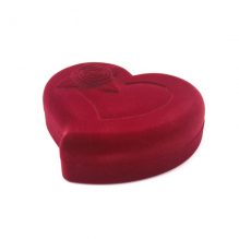 Heart-Shaped Red Rose Jewelry Box
