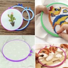 Hoops Hand Cross Stitch Circle