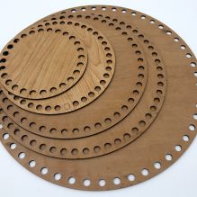 Wooden Circular Bases for Crochet Projects