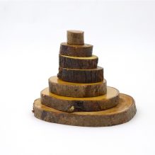 Wood Rough Circle Set