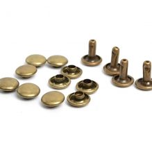 Non-Removable Bronze Snap Buttons (15 Pieces)