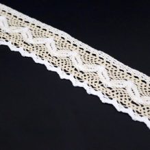 Embroidered Cotton Lace Beige 7CM