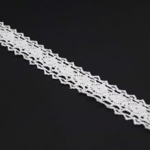 White Embroidered Cotton Lace (3CM)