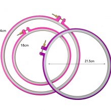 Plastic Circle Cross Stitch Hoop Ring