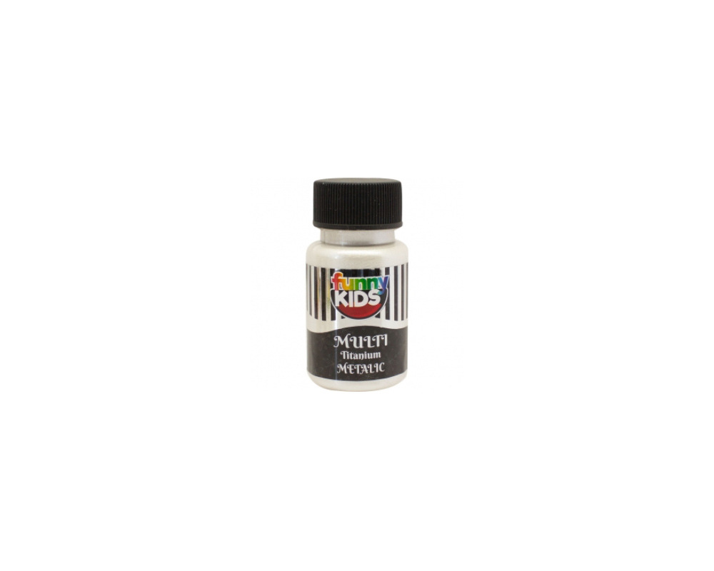Funny Kids Multi Titanium Metallic Paint 50ml - Image 4