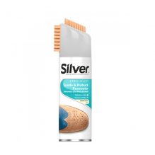 Silver Suede & Nubuck renovator with brush cap - neutral 200 ml