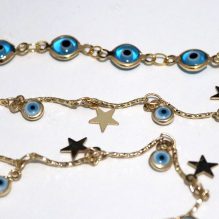 Blue Beaded Chain