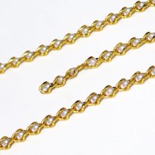 Gold Chain Studded With Pearl Beads
