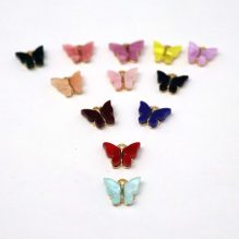 Butterfly Pendant Chinese Gold In Solid Colours