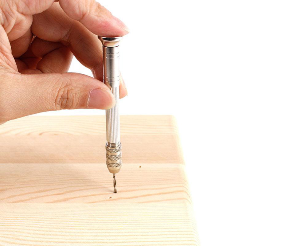 Hand Drill with 2 Pieces Mini Twist Drill Bits - Image 6