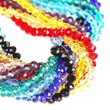 Crystal Glass Beads Bracelet In Many Colors