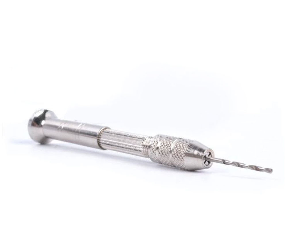 Hand Drill with 2 Pieces Mini Twist Drill Bits