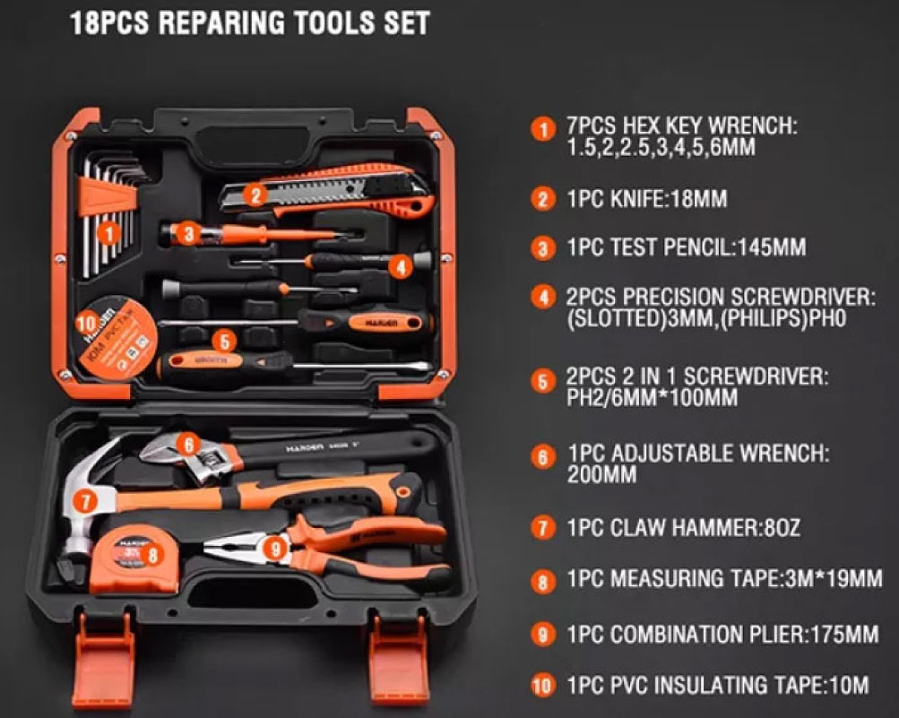 Harden Mechanic Tools Set Of 18 Pcs - Image 3