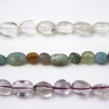 8MM Shiny Clear Glass Crystal Bead Necklace For Jewelry Making