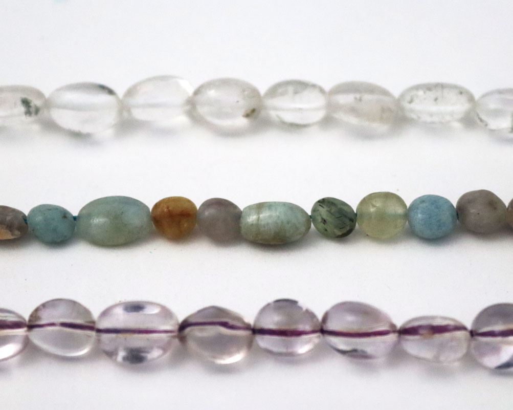 8MM Shiny Clear Glass Crystal Bead Necklace For Jewelry Making
