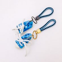 Medal in the form of shoes for blue bags
