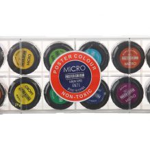 Micro Poster Gouache Color Set - 12 Pieces