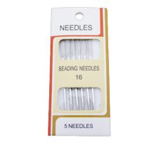 Set Of 5 Beading Needles Size 16