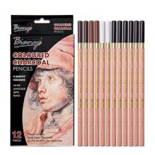 Bianyo Colored Charcoal Pencils 12Pcs