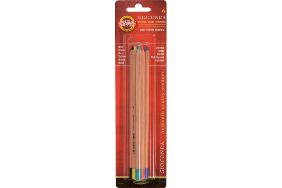 KOH-I-NOOR Artist's Soft Pastel Pencils (Set of 6)