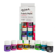 Mont Marte Textile & Fabric Paint Set - 8 Pieces x 20ml