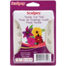 Sculpey Flexible Push Mold Flowers & Leaves APM 75