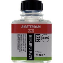 Acrylic medium gloss 012 bottle 75 ml