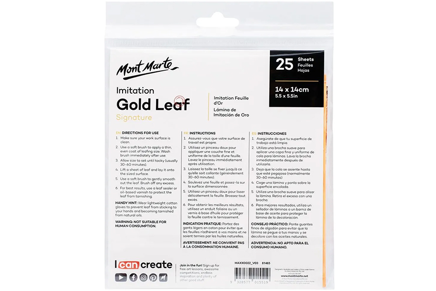 Mont Marte Leaf 14 x 14cm - 25 Sheet - Image 5