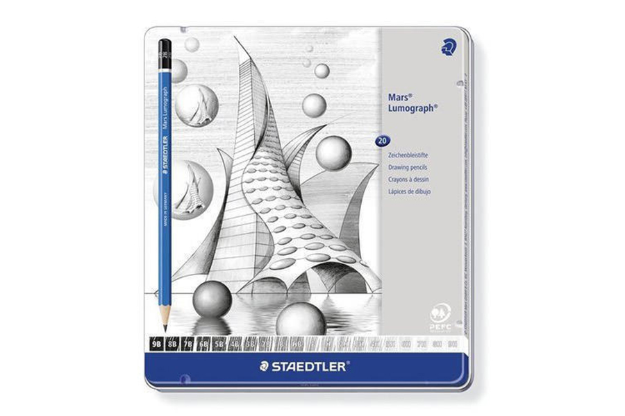 Staedtler Black mars lumograph 20 drawing pencils