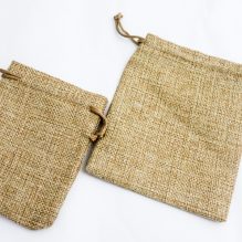 Drawstring Burlap Bag - Available in Two Sizes