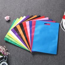 Set of Fabric Bags in Assorted Colors - 12 Pieces