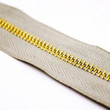 Luxe Gold Copper Zipper
