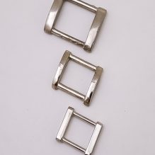 Silver Bag Connector Metal Rectangle Buckle