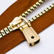 Light Bone Zipper Slider Lux