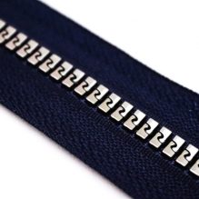High Quality Bone Zippers Silver / Black
