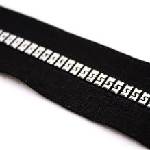 Bone Light Zippers Silver / Black