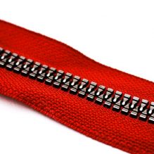 High Quality Thick Zipper Silver / Black