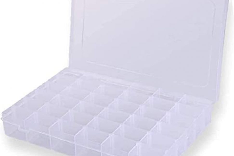 Plastic Organizer Box with Dividers