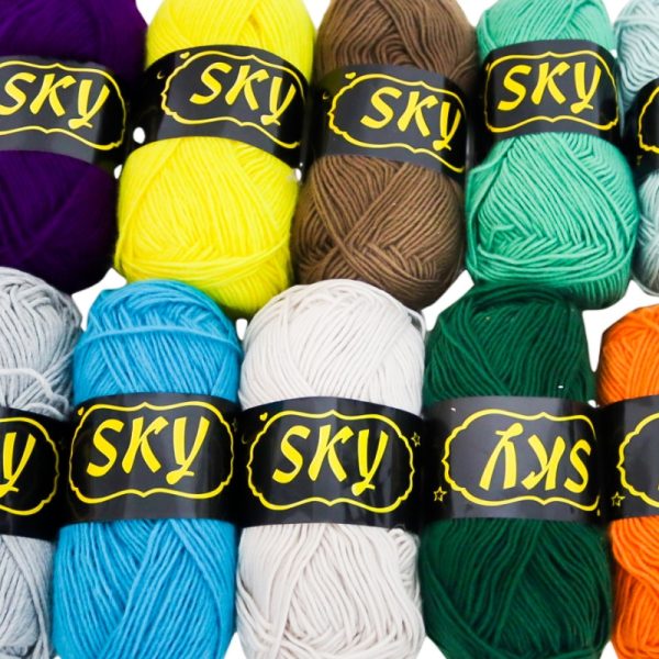 Sky Wool Yarn (For Crochet and Knitting)
