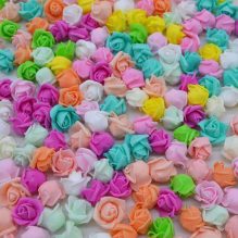 144Pcs Mini Foam Roses Artificial Flowers 3cm