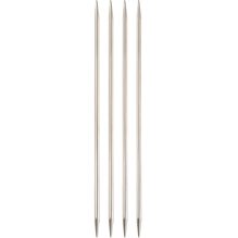 Nickel Plated Long Double Pointed Needles 8"
